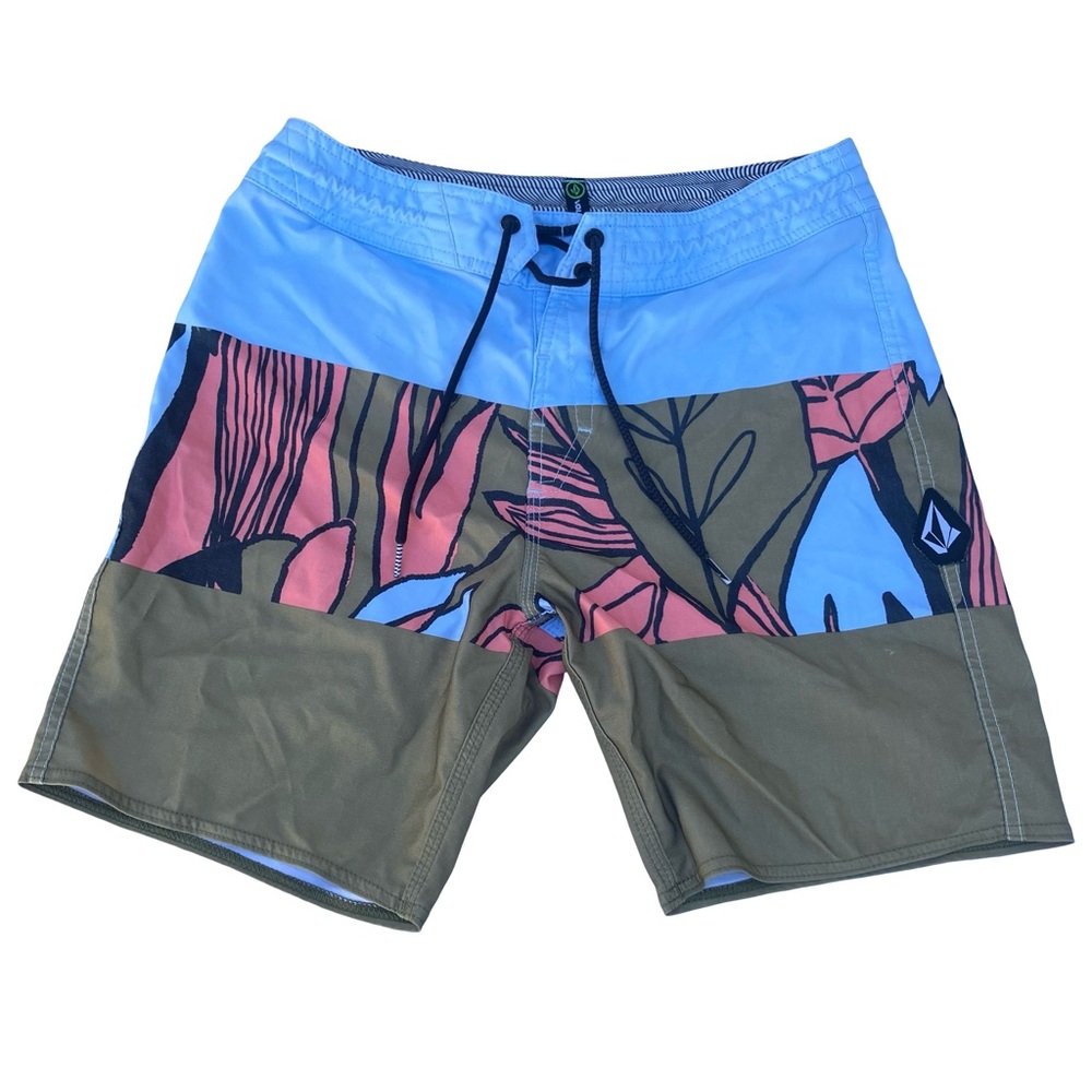 Volcom Men's Multicolor Swim Shorts Tropical Size 29